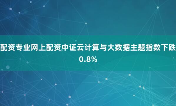 配资专业网上配资中证云计算与大数据主题指数下跌0.8%